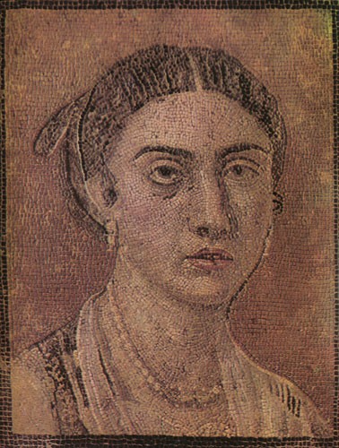 Женский портрет. Мозаика из Помпей. Неаполь, музей.
