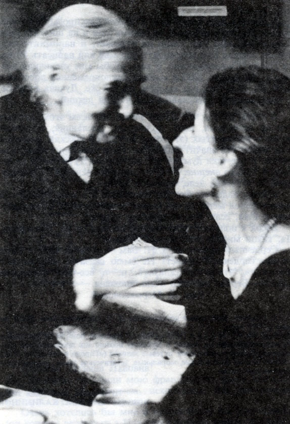 Э. Е.Зайденшнур и Марта Альбертини, правнучка Л.Н. Толстого. 1979 г.