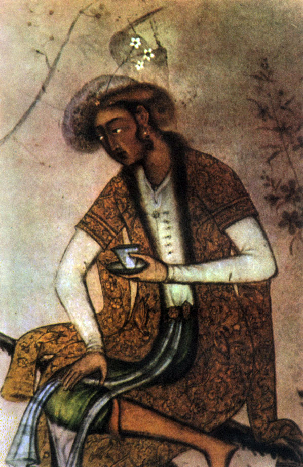 Принц Салим, сын императора Акбара, будущий император Джахангир (?). Миниатюра персидского (?) художника при дворе Великого Могола, конец XVI в. (?)